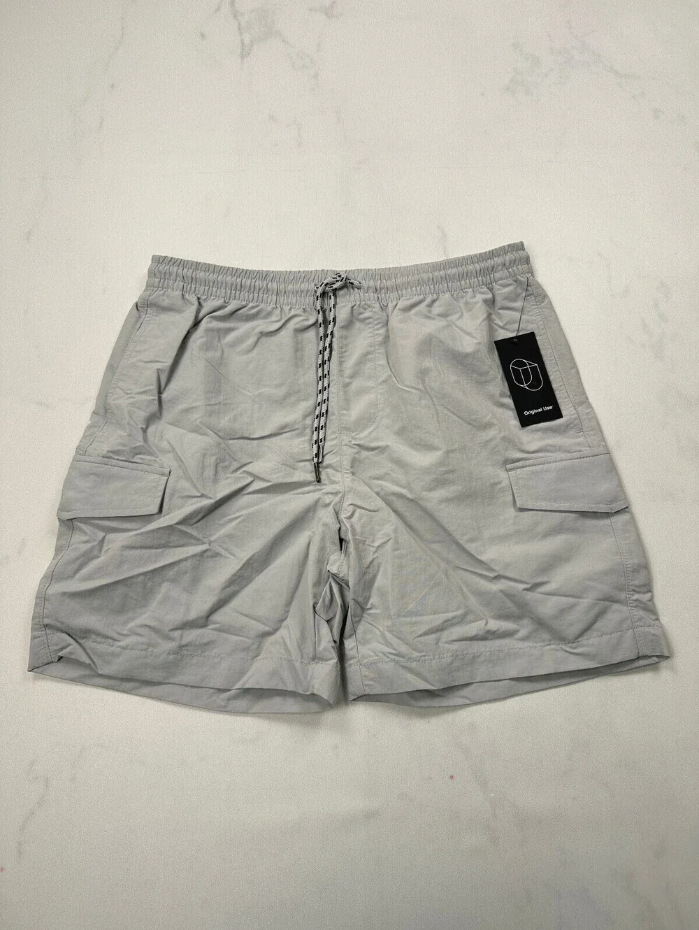 Original Use Bermuda Shorts Dove Gray Contemporary Adjustable - Mens S
